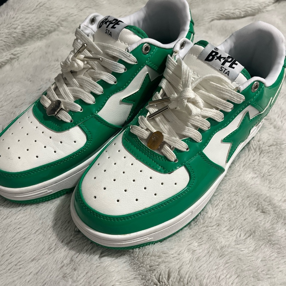 The Bathing Ape Bape Bapesta Green